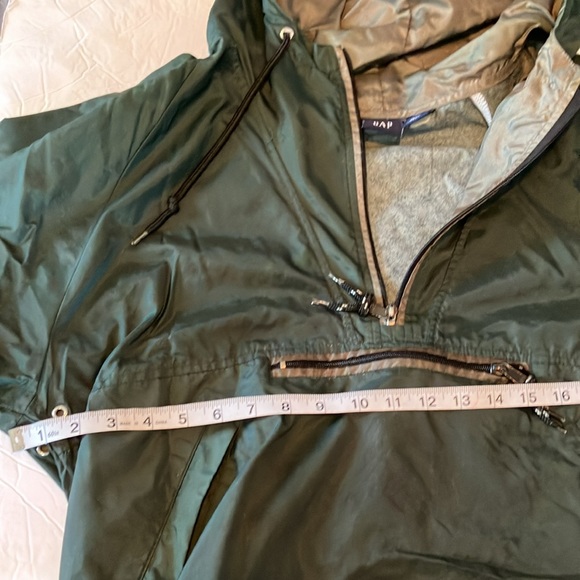 Gap men’s dark green quarter zip windbreaker jacket - Picture 6 of 12